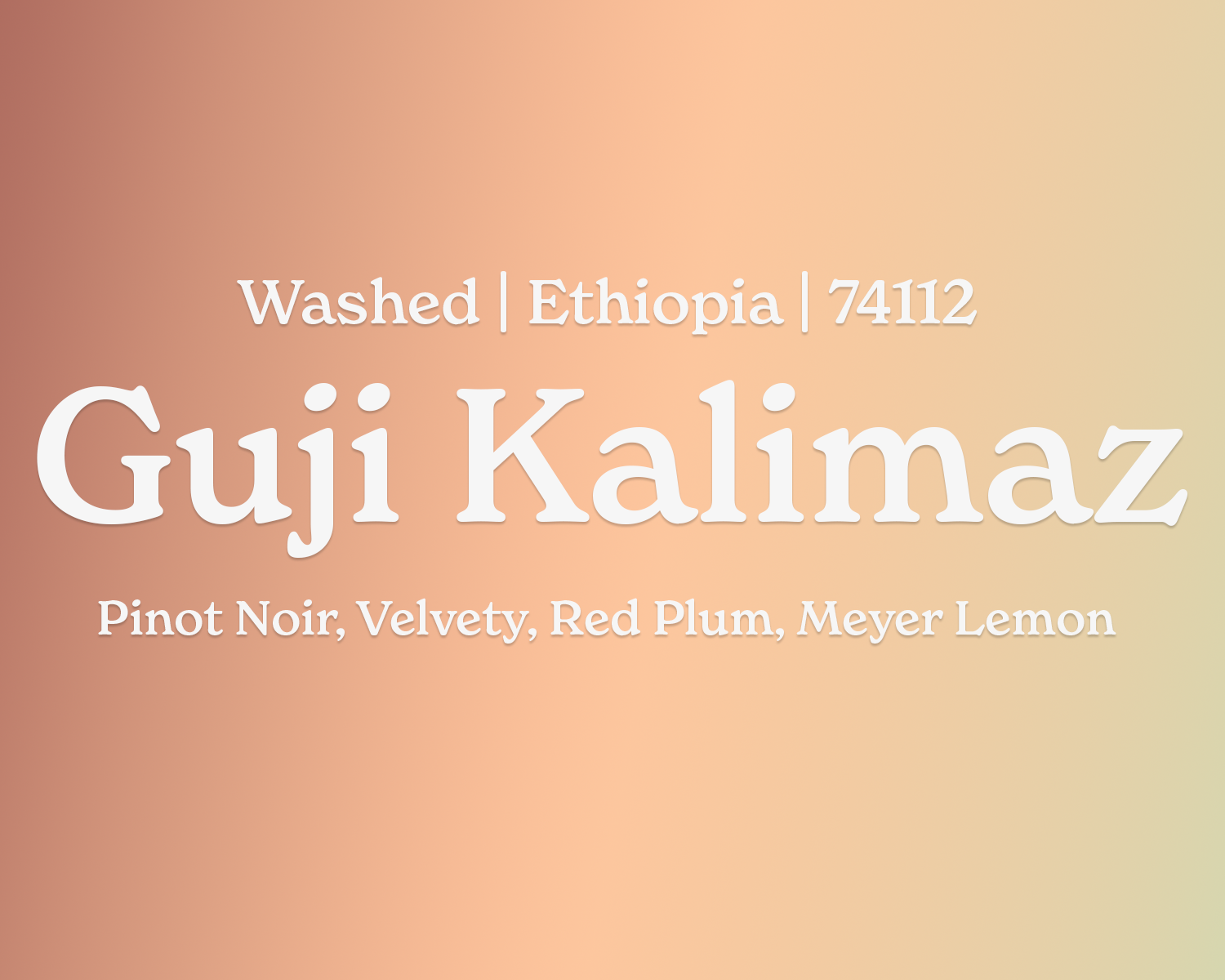 Ethiopia Guji Kalimaz